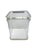 Durable lucite ice bucket with a sleek, transparent design and hinged lid for easy access. Chrome hinge accents add...