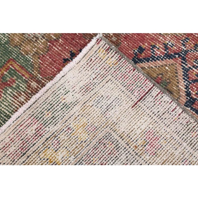 Red Vintage Natural Faded Rug For Sale - Image 8 of 18