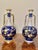 Blue Pair of 1990s Royal Worcester Hand Painted Porcelain Cobalt Blue Vases With Two Handles For Sale - Image 8 of 8