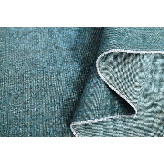 1970s 1970s Vintage Persian Handmade Wool Cotton Area Rug For Sale - Image 5 of 11