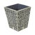 Contemporary Gray Bone Inlay Trash Can For Sale - Image 3 of 3