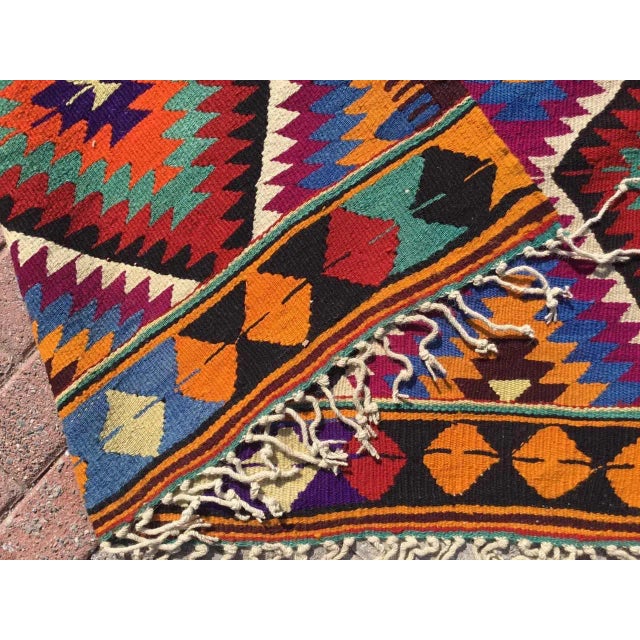 Bohemian Kilim Rug - 64" X 112" For Sale - Image 10 of 11