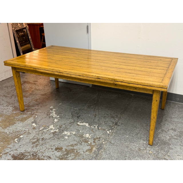 Alder & Company Benchmark Furniture Refectory Extension Dining Table For Sale - Image 9 of 12