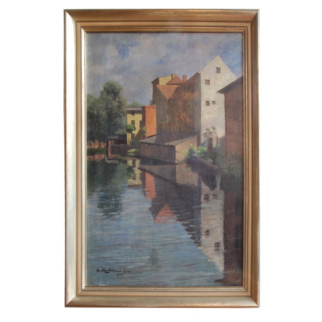 Early 20th Century Emil Kindscher, Alt-Bromberg, 1910s, Oil on Canvas, Framed For Sale - Image 5 of 7