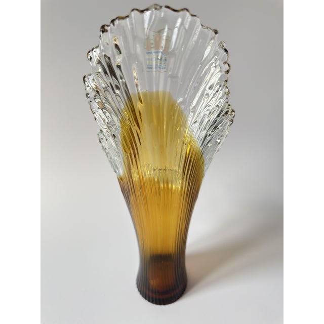 Large Scandinavian Sculptural Art Glass Vase by Tauno Wirkkala for Humppila, 1970s For Sale - Image 16 of 17
