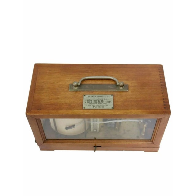 A rare and interesting French mahogany-cased barograph by Richard Jules. circa 1900 Exquisitely hand-crafted in Paris,...