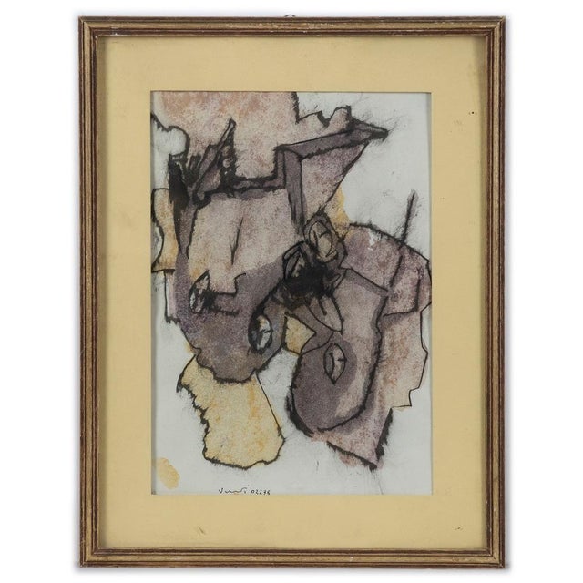 Towards the end of the story an original Contemporary artwork realized in the 1970s. Hand-signed by the artist on the...