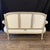 French 19th Century Louis XVI Painted Carved Wood & Newly Upholstered Sofa For Sale - Image 3 of 10