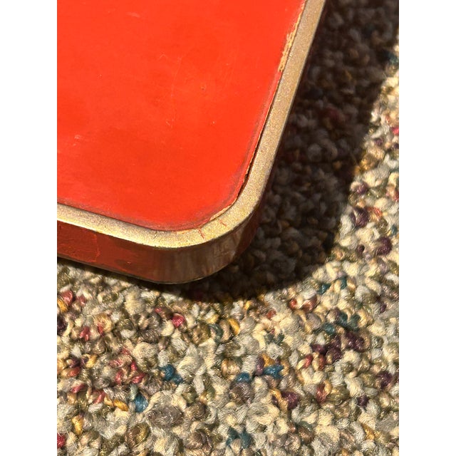 Early 20th Century Japanese Hand-Painted Lacquer Tea Tray For Sale - Image 12 of 12