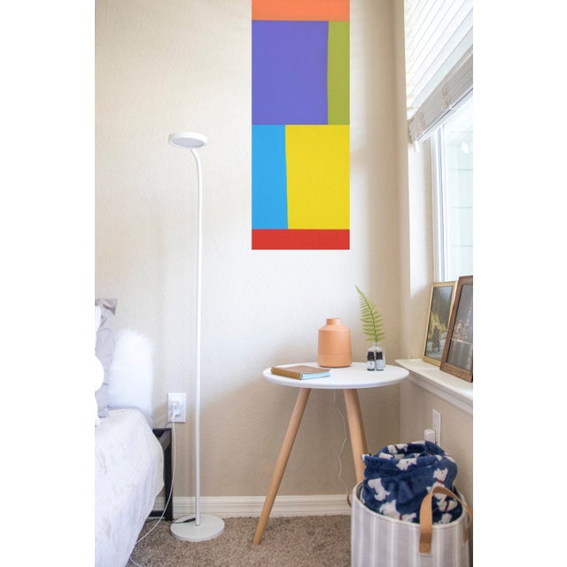 Yellow "Splendor-Sanctuary" Contemporary Minimalist Geometric Oil Diptych Painting by Shyun Song - A Pair For Sale - Image 8 of 8