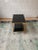 Marcelo Iron End Table With Polished Black Granite Shelves For Sale - Image 4 of 9