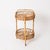 Round Serving Bar Cart in Bamboo, Rattan and Wicker by Franco Albini, Italy, 1960s For Sale - Image 6 of 12