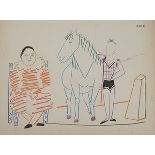 Pablo Picasso, Harlequin and Horsewoman, Lithograph For Sale