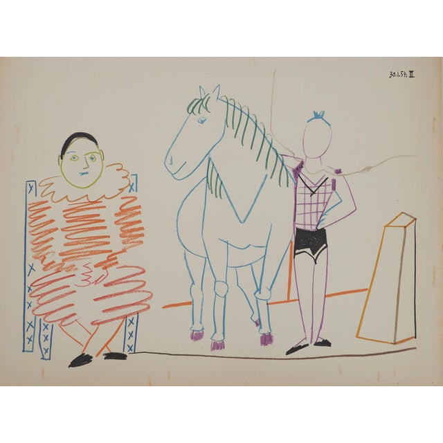 Pablo Picasso, Harlequin and Horsewoman, Lithograph For Sale