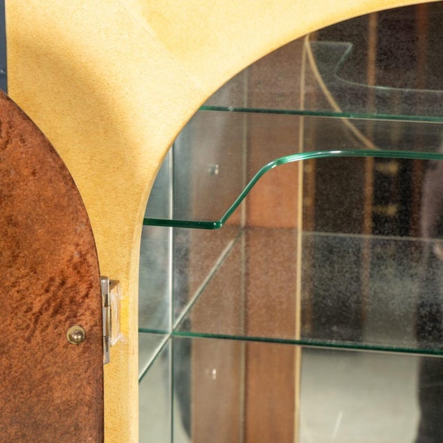 Vintage Italian Goatskin Bar Cabinet on Pedestal Base by Aldo Tura, 1960 For Sale - Image 16 of 18