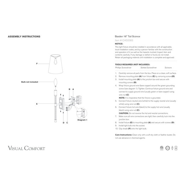 Chapman & Myers for Visual Comfort Signature Basden 16" Tail Sconce in Antique-Burnished Brass and Natural Rattan with Linen Shade For Sale In Houston - Image 6 of 6