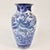Late 19th Century Late 19th Century Blue & White Vase With Birds and Flowers For Sale - Image 5 of 5
