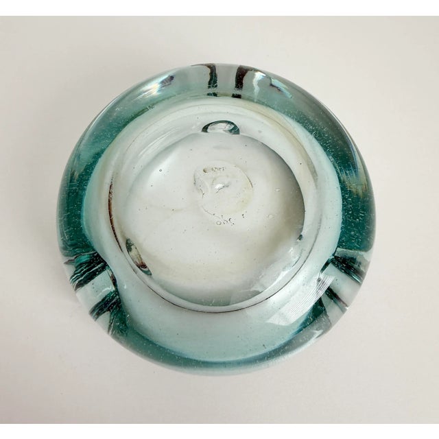 Glass 1950's Italian Pale Blue Cigar Ashtray For Sale - Image 7 of 7