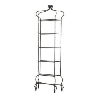 Mid Century Italian Rope and Tassel Etagere For Sale