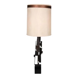 Mid Century Lamp Abstract Brutalist Welded Metal For Sale