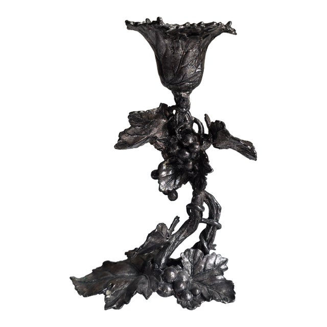 Vintage 1998 Arthur Court Grapevine Candle Holder For Sale