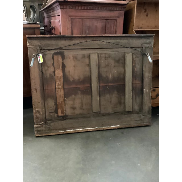 French French Wood Plaque with Painted Landscape For Sale - Image 3 of 12