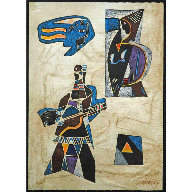 "Flashback Doors" by Neal Doty Original Limited Edition Intaglio Etching with Embossing Hand Signed by the Artist Image...