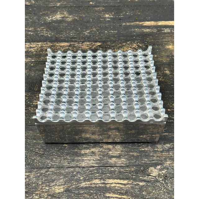 Metal Chromed Aluminum Ashtray, 1990s For Sale - Image 7 of 8