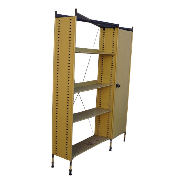 Spazio Modular Bookcase by BBPR for Olivetti, Italy, 1950s For Sale