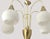Brass and Opaline Glass 5-Light Chandelier from Honsel Leuchten, Germany, 1970s For Sale - Image 9 of 18