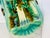 Ceramic Rare Antique French Barbotine Majolica Turquoise Asparagus Serving Tray Platter Dish For Sale - Image 7 of 11