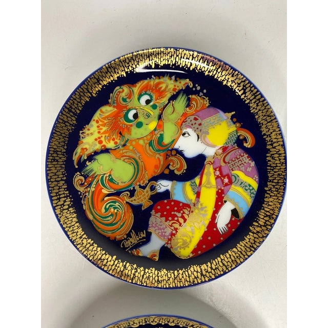 Set of 4 Rosenthal Aladin Series Bjorn Wiinblad Collectible Plates For Sale In Chicago - Image 6 of 11