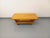 Vintage rectangular coffee table from the 1970s, made of solid blond elm, original design: a blend of Brutalist and Art...