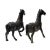 2010s Chinese Bronze Brown Metal Racing Horse Figures - a Pair For Sale - Image 5 of 9