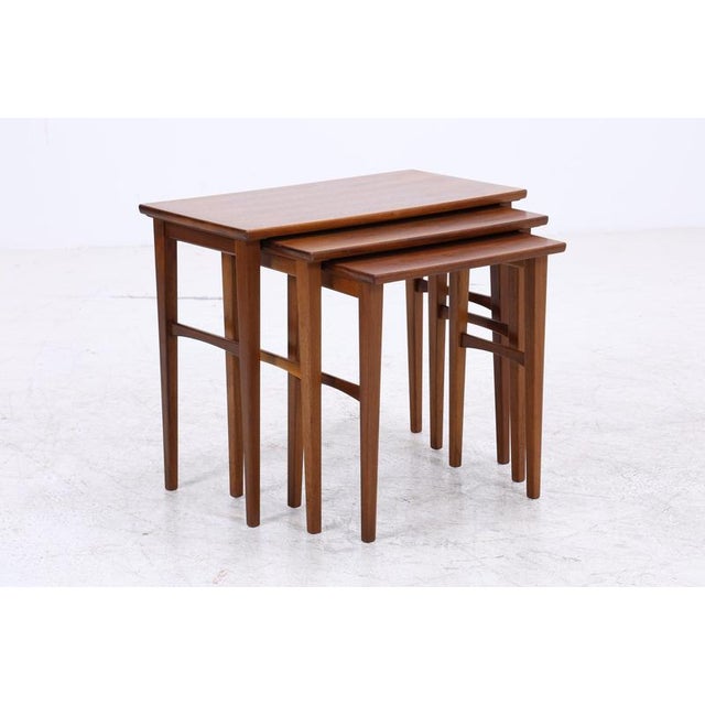 Mid-Century Nesting Tables, Set of 3 For Sale - Image 11 of 13