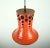 Mid-Century Pendant Light with Orange Ceramic Shade, 1970s For Sale - Image 6 of 11