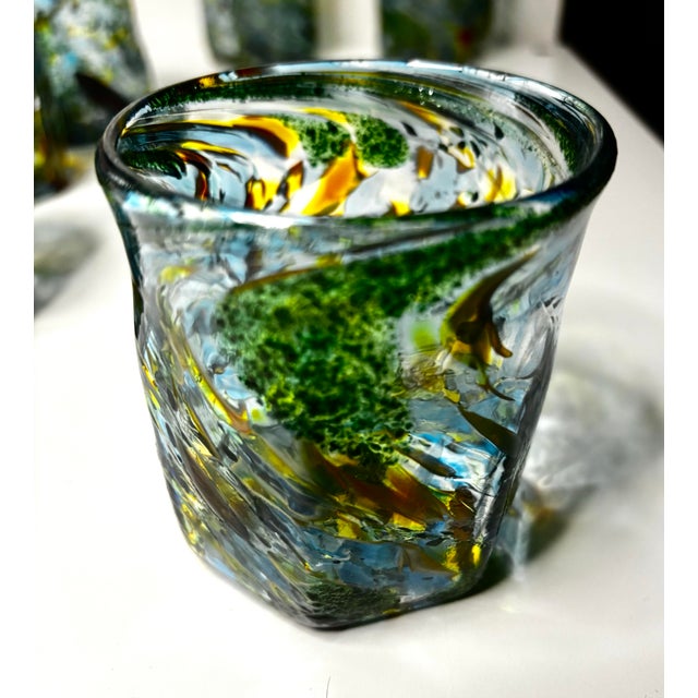 Mid 20th Century Murano Goti Glasses Set of 6 For Sale In New York - Image 6 of 7