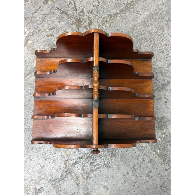 Canterbury Mahogany Magazine Rack, 19th Century For Sale In San Francisco - Image 6 of 12