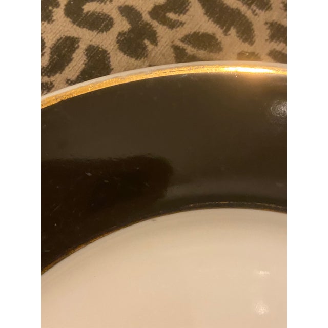 Ink Blue Vintage U. S. Naval Academy Officers & Faculty Club Porcelain Plate, Rego, Circa 1948 For Sale - Image 8 of 8