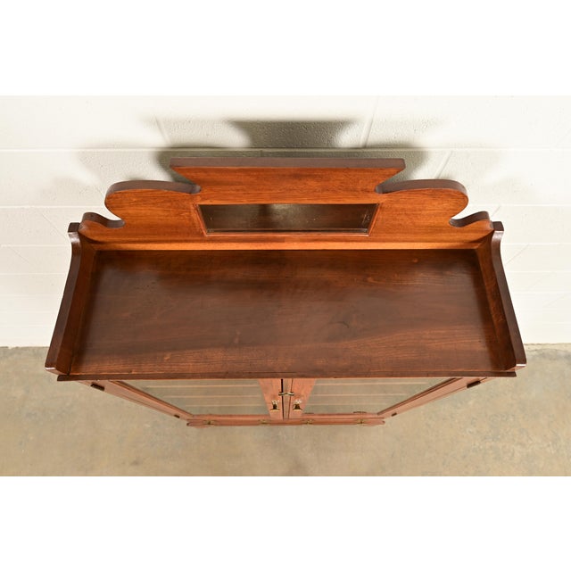 Antique Victorian Carved Walnut Bookcase, Circa 1890s For Sale - Image 10 of 13