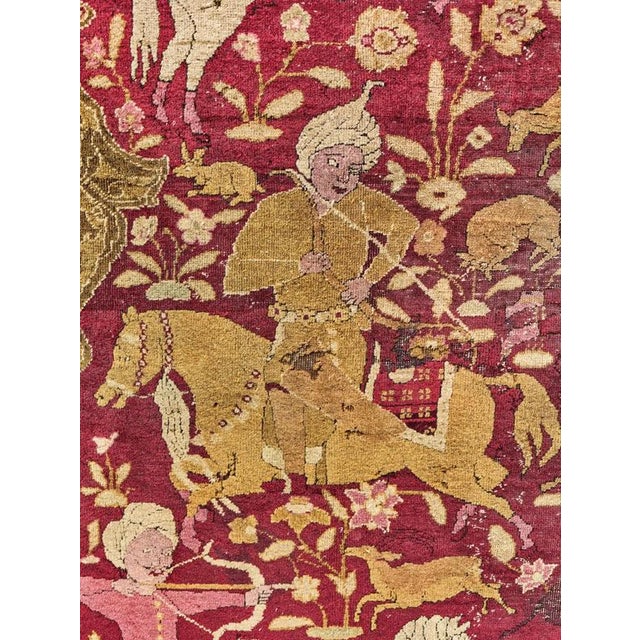 Antique 18th Century Tabriz Rug For Sale - Image 6 of 10