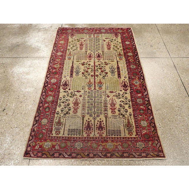 Rustic Galerie Shabab Collection Early 20th Century Turkish Sivas Rug For Sale - Image 3 of 9