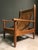 Modern Oak and Leather Sling Lounge Chair, 1930s For Sale - Image 3 of 5