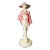 Vintage Art Deco Style Porcelain Lady With Large Hat Figurine For Sale