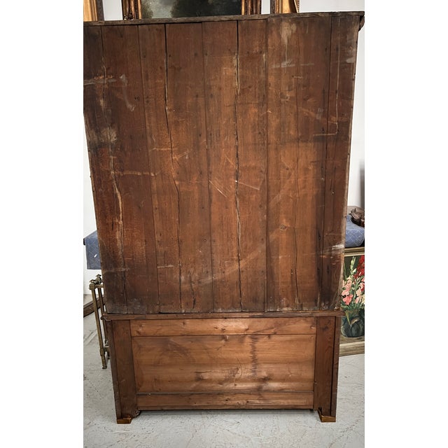 2-Part Office Cabinet in Fir, 20th Century For Sale - Image 13 of 17