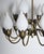 Metal 18-Arm Brass and Opaline Glass Tulip Chandelier from Fog & Mørup, 1950s For Sale - Image 7 of 18
