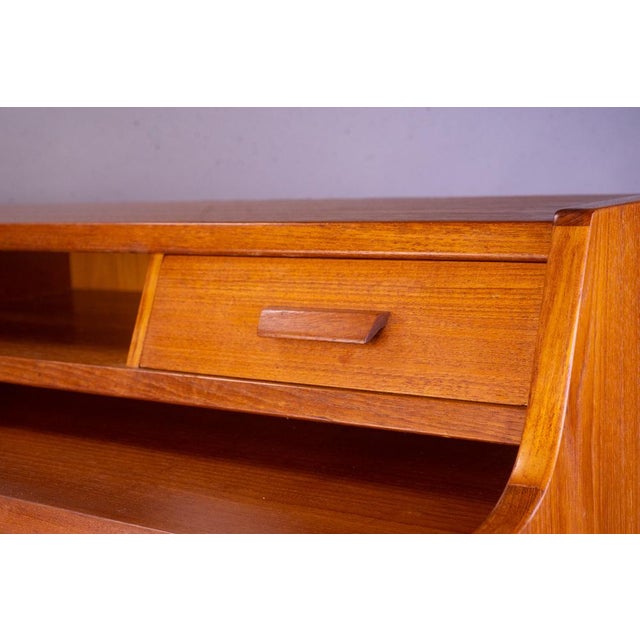 Wood Danish Teak Secretaire by Arne Wahl Iversen for Vinde Møbelfabrik, 1960s For Sale - Image 7 of 14