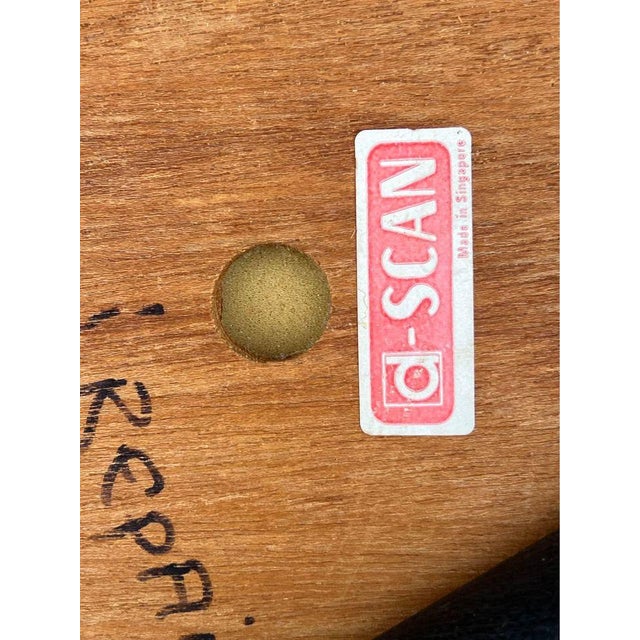 Late 20th Century D-Scan Set of Four Mid Century Teak Dining Chairs For Sale - Image 9 of 10