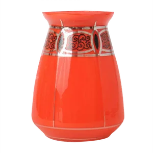 Antique Red Tango Glass Vase from Loetz
