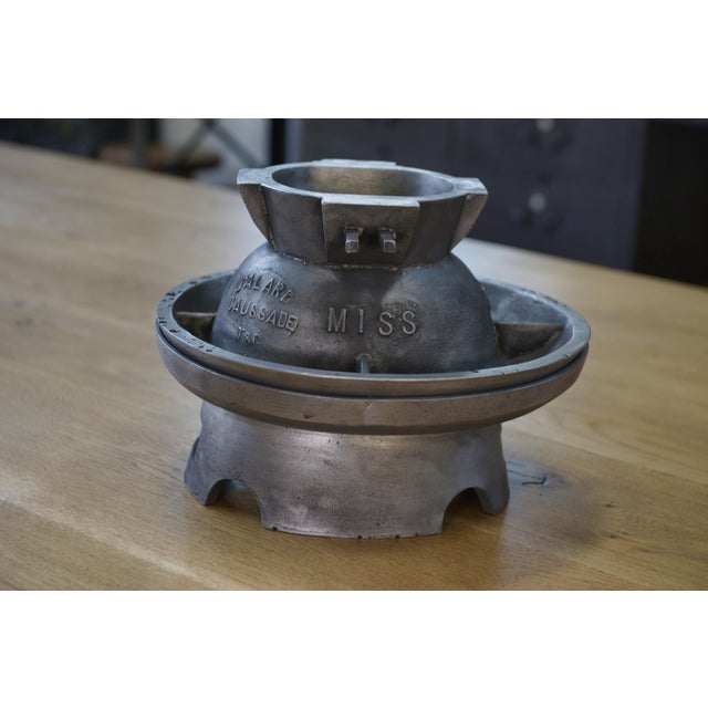 Gray Cast Aluminum Hat Mold Jalard in Caussade, 1950s For Sale - Image 8 of 9